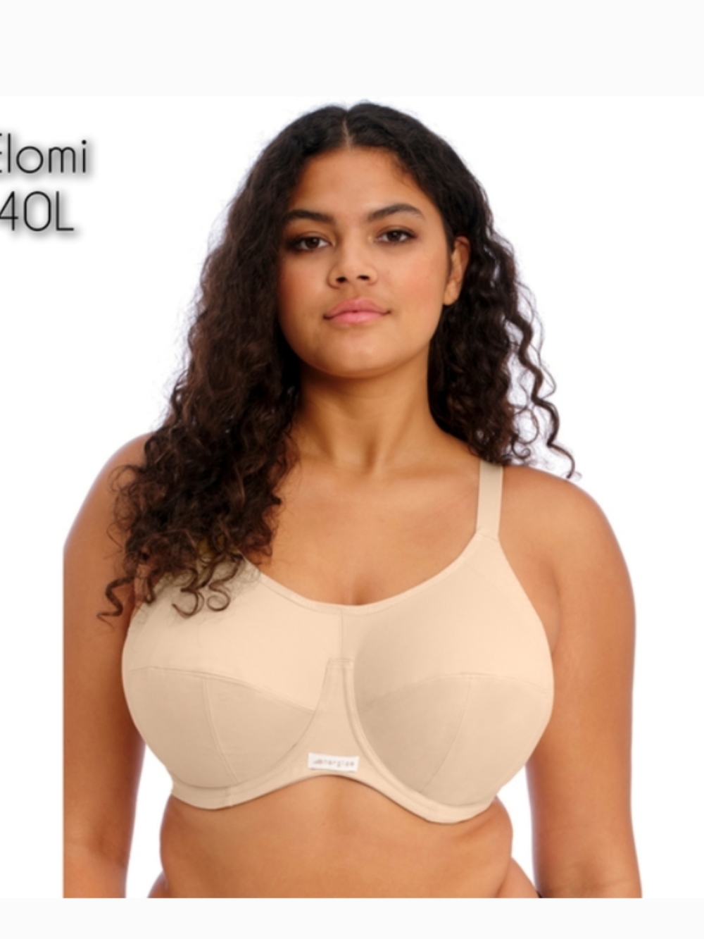 Elomi Nude 40L Active wear Full Coverage Underwire Bra Excellent Condition